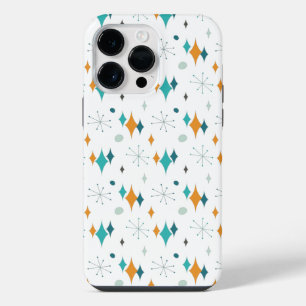 Starburst Mid Century Modern Pattern iPhone 14 Pro Max Case