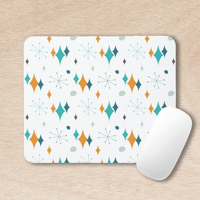 Starburst Mid Century Modern Pattern Mouse Pad (Creator Uploaded)