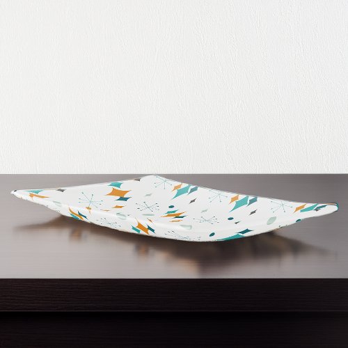 Starburst Mid Century Modern Pattern Trinket Tray