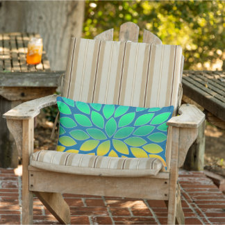 Starburst Modern Flower Pattern Design Pillow