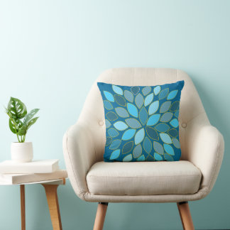 Starburst Modern Flower Pattern Design Pillow