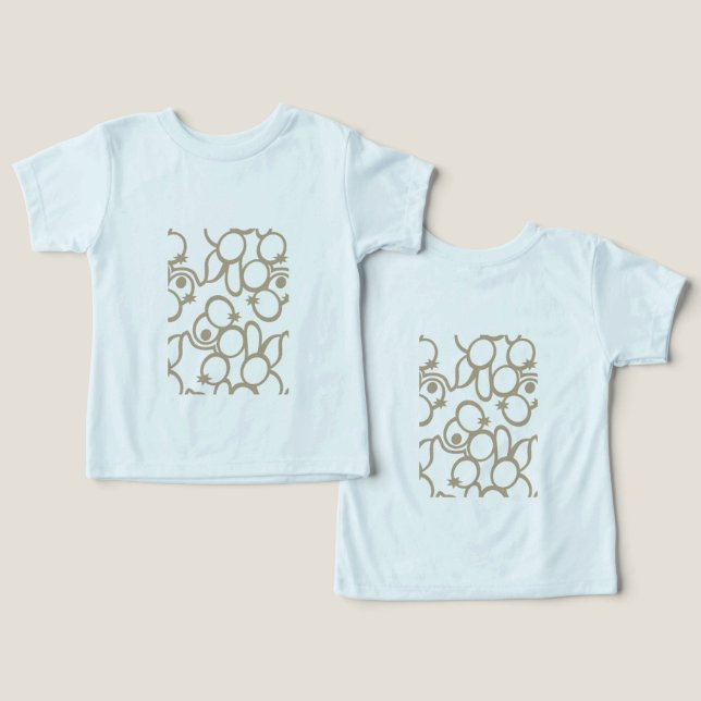 Starburst Pattern Art • Hand-Drawn Circles Toddler T-shirt (Design Front & Back)