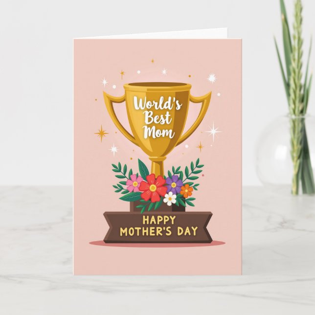 Starburst Pattern Mom Award Card (Front)