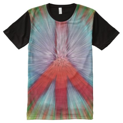 Starburst Peace Sign All-Over-Print T-Shirt