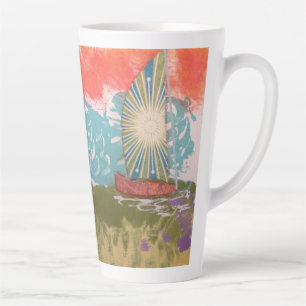 Starburst Sail Latte Mug