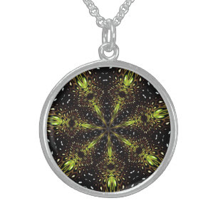 Starburst Silver Designer Necklace
