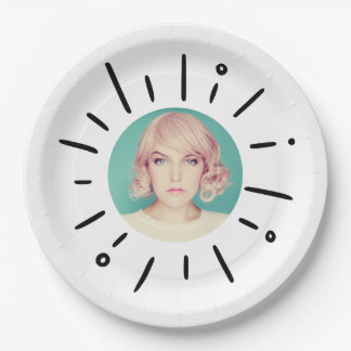 STARBURST | Simple Round Fun Custom Photo Paper Plates