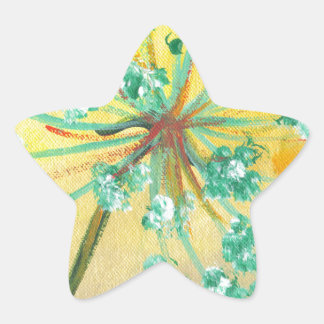starburst star sticker