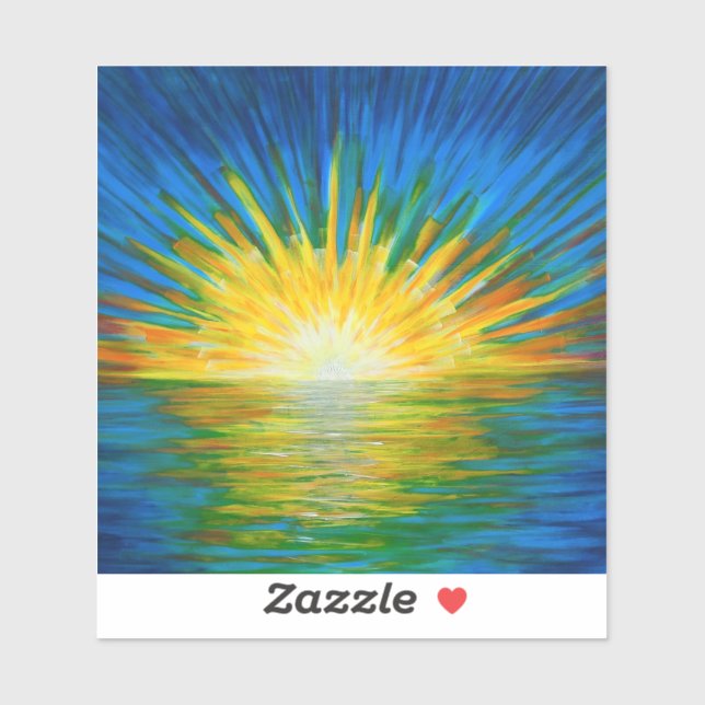 Starburst sunset sticker (Sheet)