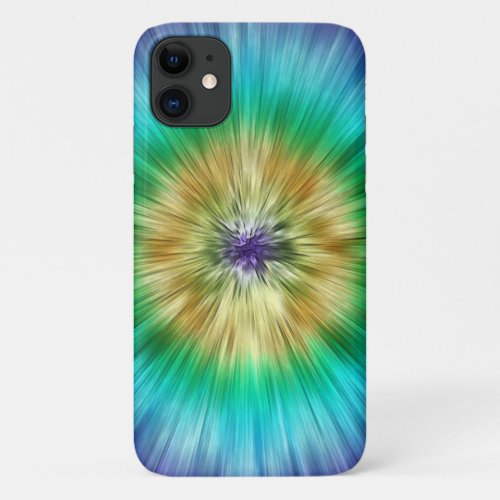 Starburst Tie Dye iPhone 11 Case