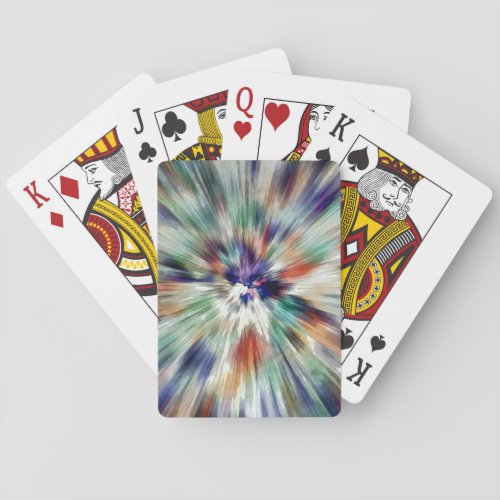 Starburst Tie Dye Playing Cards