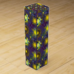 Starburst wine gift box<br><div class="desc">Unique starburst design on wine gift box. For packing wines gifts for birthdays, holidays, Christmas!</div>
