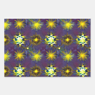 Starburst wrapping paper
