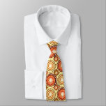 Starbursts And Pinwheels, Brown And Yellow Neck Tie at Zazzle