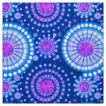 Starbursts and pinwheels, cobalt blue &amp; white fabric