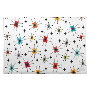 Starbursts and Stars Cloth Placemat