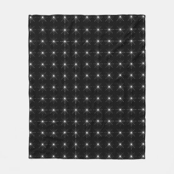 Starbursts In Black And White Blanket by Frommeto at Zazzle