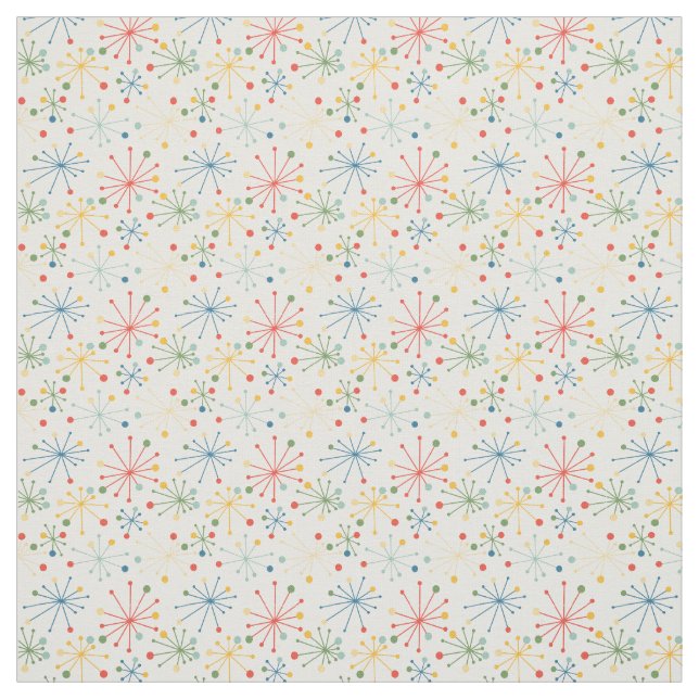 Starbursts in Color  Fabric (Swatch)