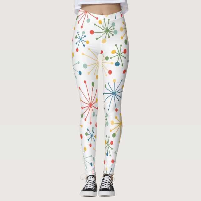 Starbursts in Color  Leggings (Front)