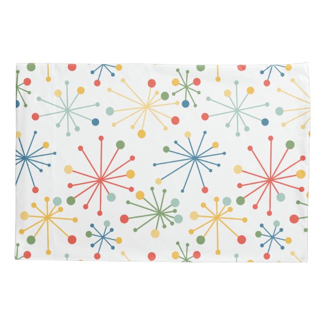 Starbursts in Color Pillow Case (Back)