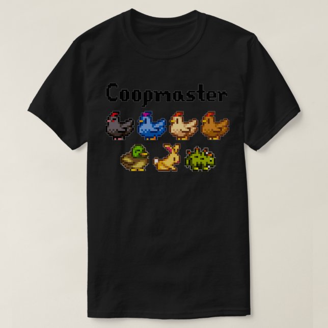 Stardew Valley Coopmaster Coop Animals T-Shirt (Design Front)