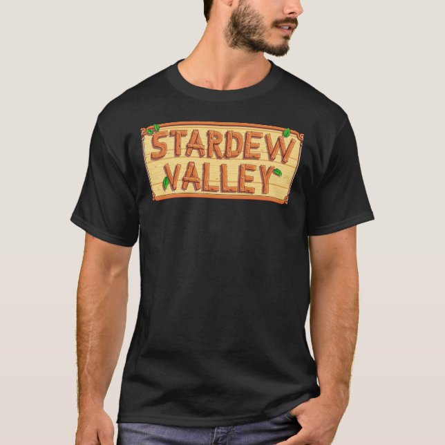 Stardew Valley - wooden logo Essential T-Shirt (Front)
