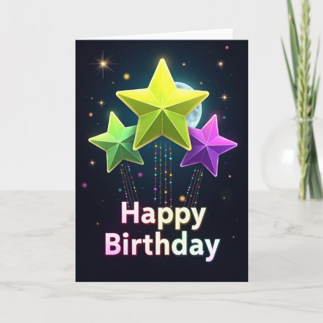 Stardust Birthday Card (Front)