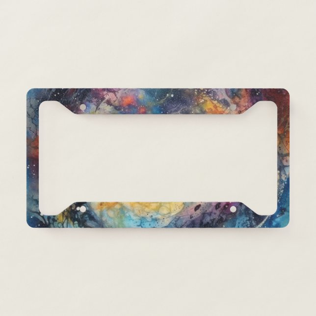 Stardust Galaxy License Plate Frame (Front)