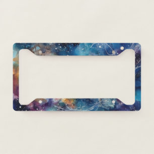 Stardust Galaxy License Plate Frame