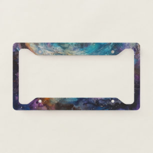 Stardust Galaxy License Plate Frame