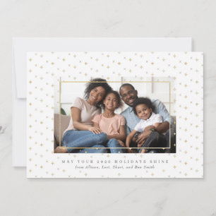 Stardust Gold Foil Photo Holiday Card