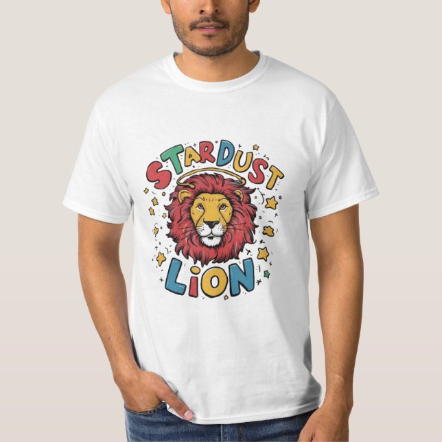 👕🦁 Stardust Lion T-Shirt Design 🦁👕 (Front)