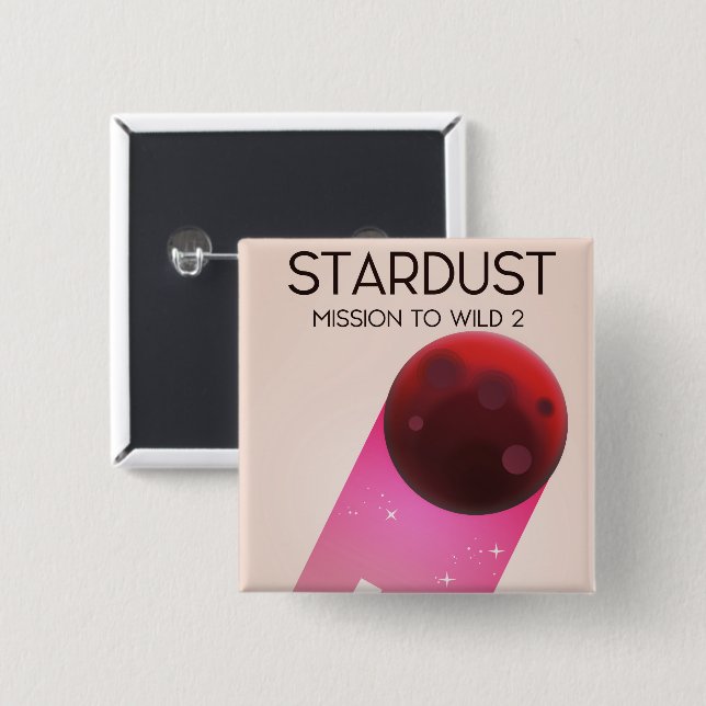 Stardust Mission to Comet Wild 2 Button (Front & Back)