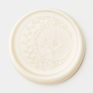 Stardust Monogram Wedding Monogram Wax Seal Sticker