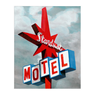 Stardust Motel Sign Acrylic Print