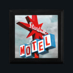 Stardust Motel Sign Jewelry Box<br><div class="desc">Stardust Motel Sign  Artist: Naomi McCavitt</div>