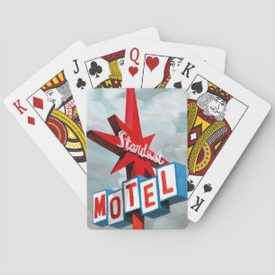 Stardust Motel Sign Poker Cards