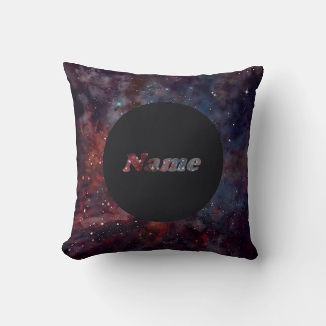 Stardust name throw pillow (Front)