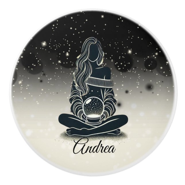 Stardust Reflections Ceramic Knob (Front)