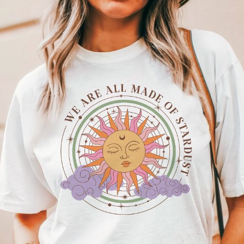 Stardust Retro Boho Sun Tri-Blend Shirt