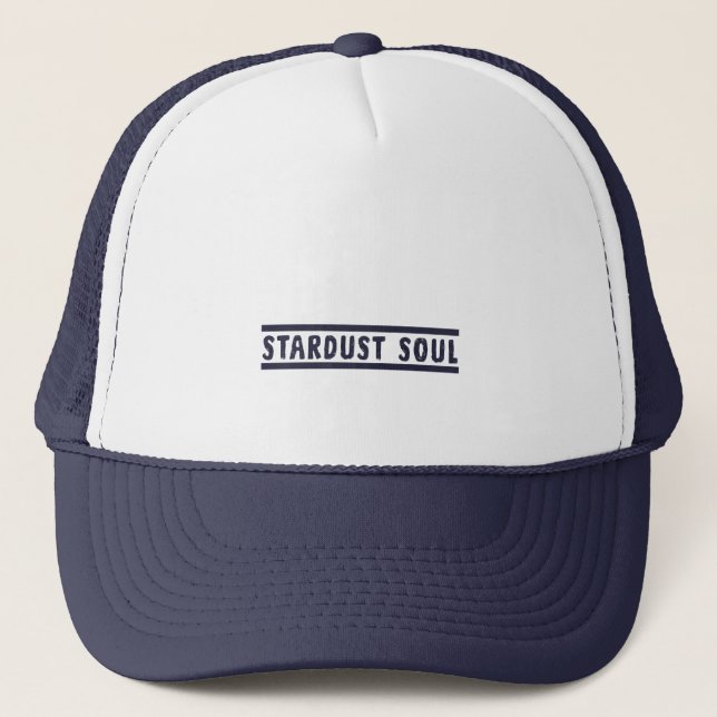 Stardust Soul Trucker Hat – Minimalist Design (Front)