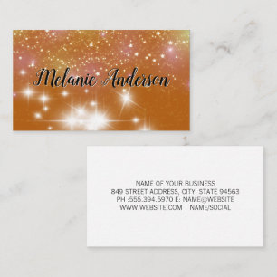 Stardust Sparkle Background Business Card