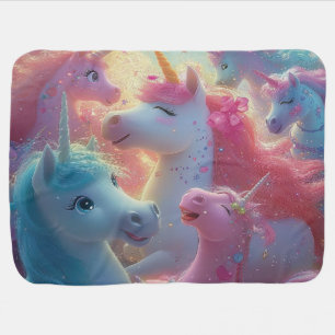 Stardust Unicorn Gala Baby Blanket
