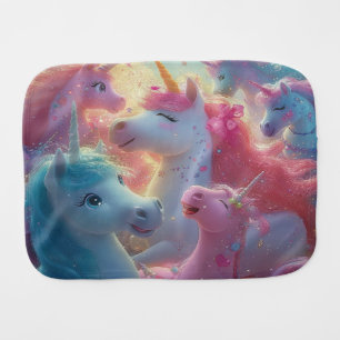 Stardust Unicorn Gala Baby Burp Cloth