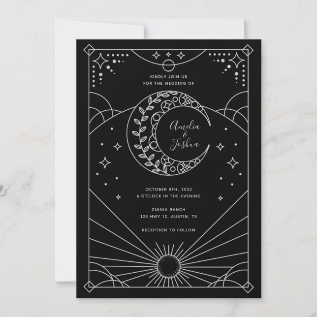 Stardust Wedding Invitations (Front)