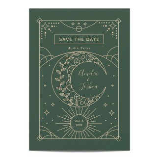 Stardust Wedding Photo Save the Date