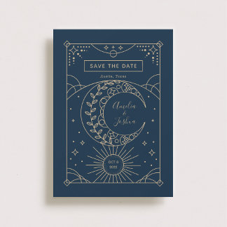 Stardust Wedding Photo Save the Date