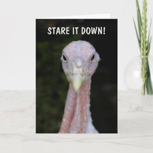 Stare Down Cancer And Win  Card