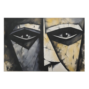 Stare Faux Canvas Print