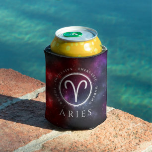 Starfield Aries Ram Western Zodiac Can Cooler